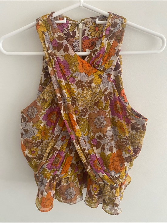 Veronica Beard Tops - Veronica Beard Silk Kailani Garden Floral Top Stone Multi Sz 2